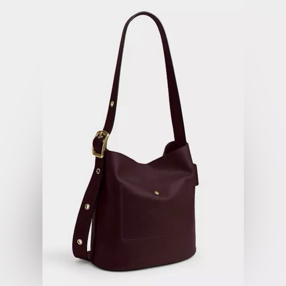Coach Bleecker bucket bag, merlot - Picture 2 of 11